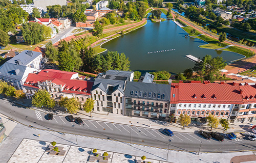 Panevėžio turizmo informacijos centras moderniame pastate