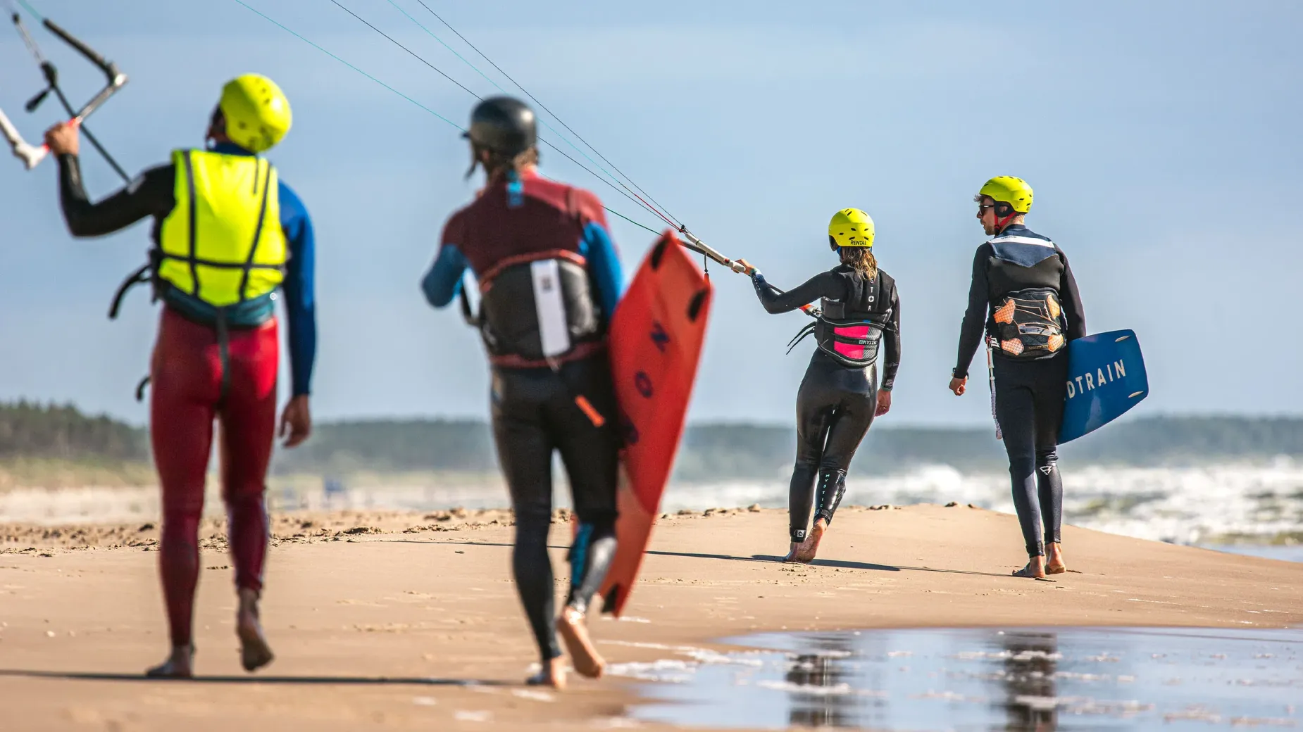 Kiteboarding in Monciškės