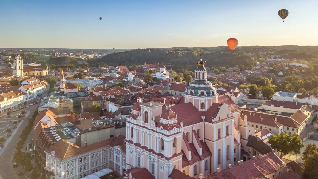 Above the clouds in Vilnius